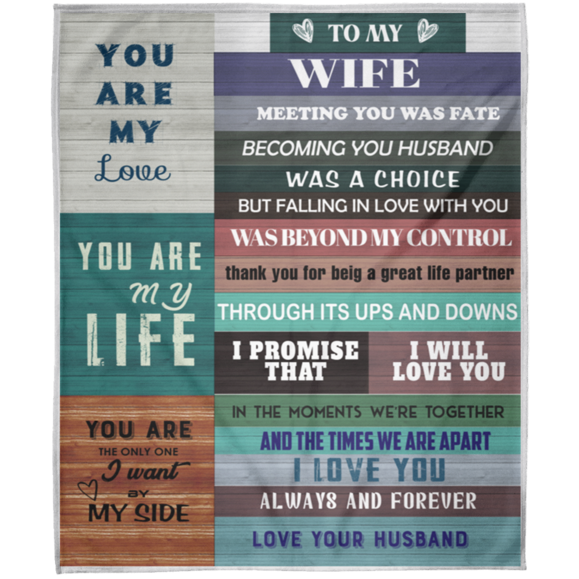 To My Wife | Fleece Blanket