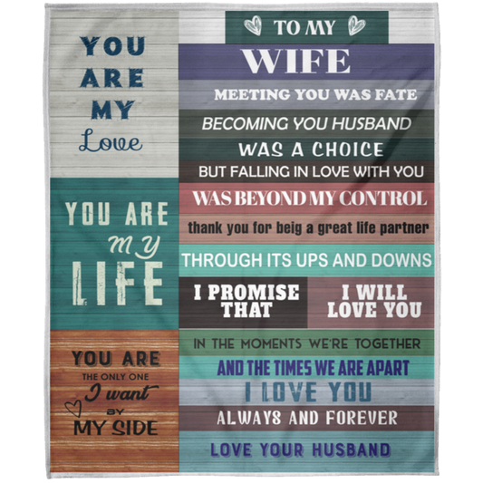 To My Wife | Fleece Blanket