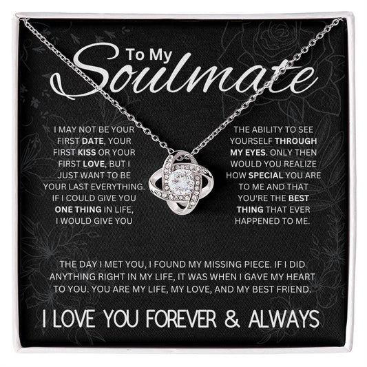 To My Soulmate | Love Knot Necklace