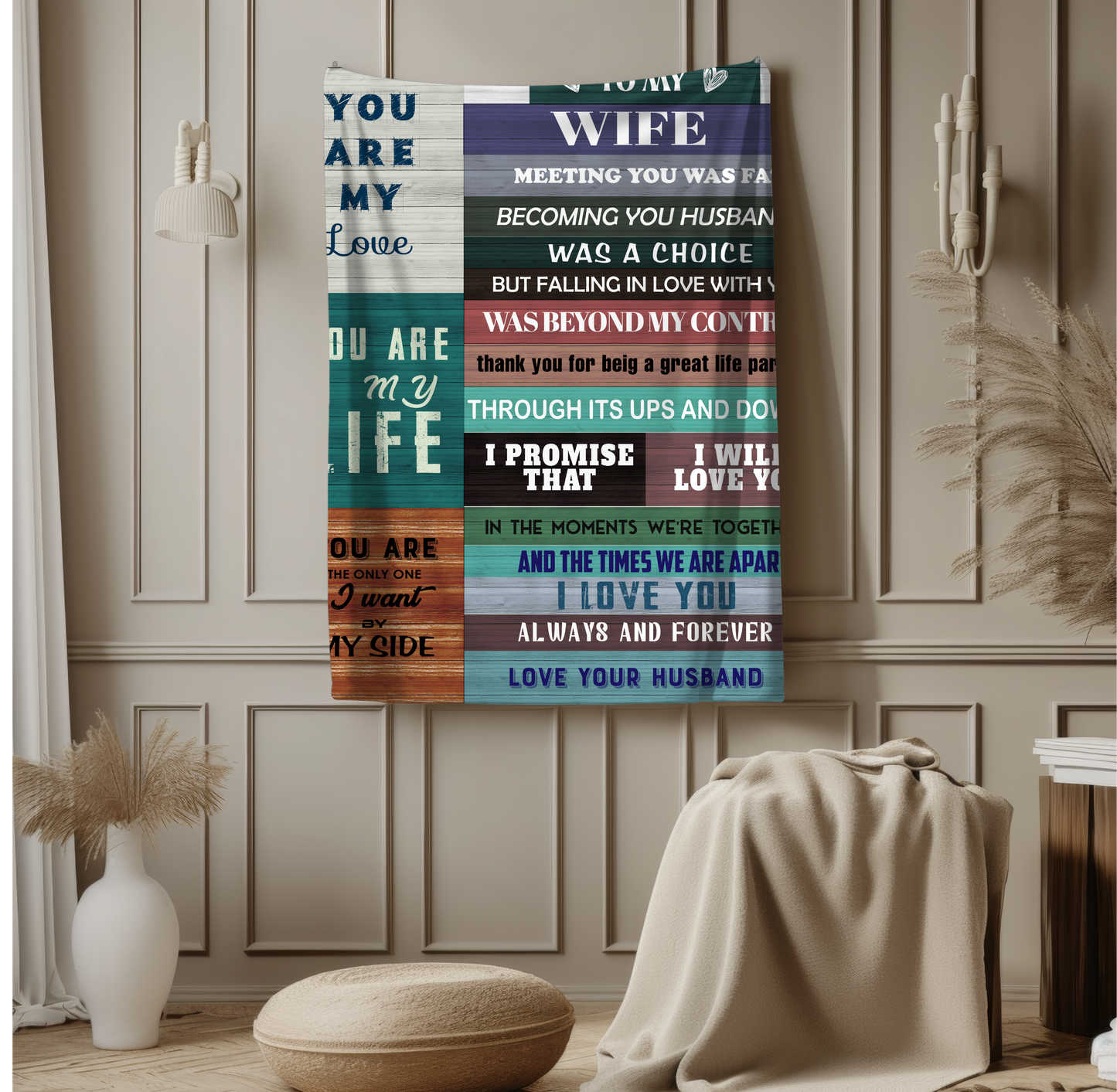 To My Wife | Fleece Blanket